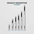 🔧 K5 Anti‑Slip Magnetic Screwdriver Bits, Impact‑Resistant Power Tool Accessories for Home DIY