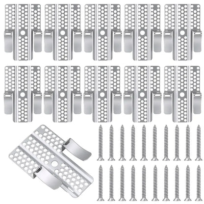 🔩 1/2 Inch Drywall Repair Clips Kit, Metal‑Backed Wall Hole Repair Tools with Screws for Home Renovation