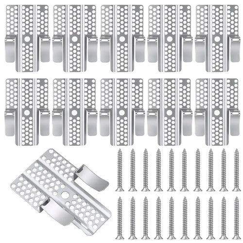 🔩 1/2 Inch Drywall Repair Clips Kit, Metal‑Backed Wall Hole Repair Tools with Screws for Home Renovation