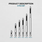 🔧 K5 Anti‑Slip Magnetic Screwdriver Bits, Impact‑Resistant Power Tool Accessories for Home DIY