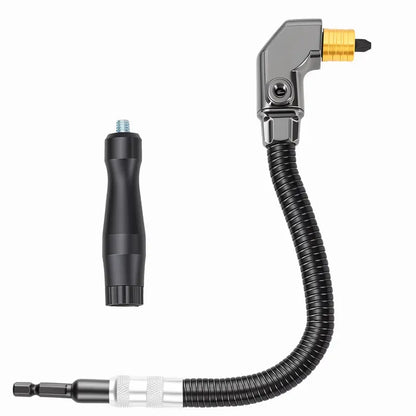 90‑Degree Right Angle Drill Adapter, Heavy‑Duty Drill Extension for Confined‑Space Woodworking