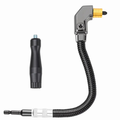 90‑Degree Right Angle Drill Adapter, Heavy‑Duty Drill Extension for Confined‑Space Woodworking