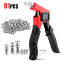 🔩 91Pcs Heavy-Duty Petal Jack Nut Assortment Kit, M4 M5 M6 Hollow Wall Anchors with Installation Plier