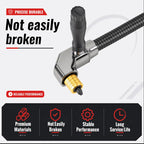 90‑Degree Right Angle Drill Adapter, Heavy‑Duty Drill Extension for Confined‑Space Woodworking