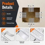 🔩 1/2 Inch Drywall Repair Clips Kit, Metal‑Backed Wall Hole Repair Tools with Screws for Home Renovation