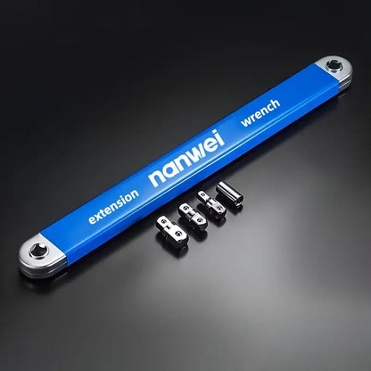 🔧 Impact‑Ready Offset Wrench Extender, Multi‑Size Square Drive Adapters for Tight‑Space Repairs