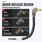 90‑Degree Right Angle Drill Adapter, Heavy‑Duty Drill Extension for Confined‑Space Woodworking