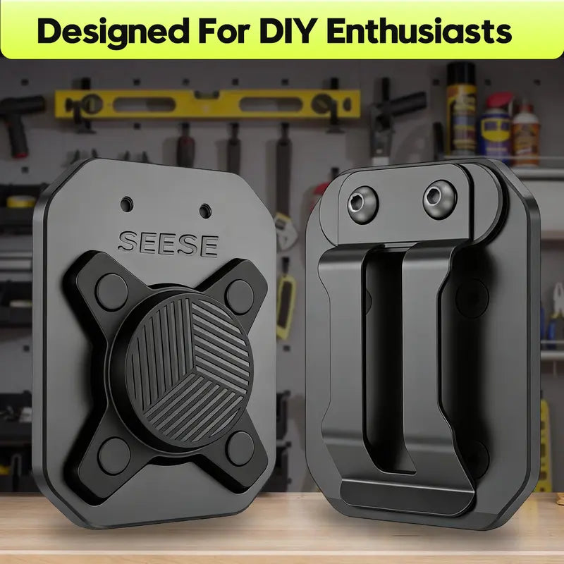 🔧 Heavy‑Duty Magnetic Tool Holder Belt Clip, Holds Screws, Nails, Wrenches & Workshop Hardware