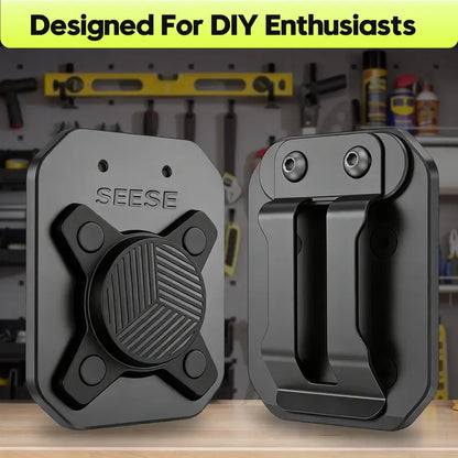 🔧 Heavy‑Duty Magnetic Tool Holder Belt Clip, Holds Screws, Nails, Wrenches & Workshop Hardware