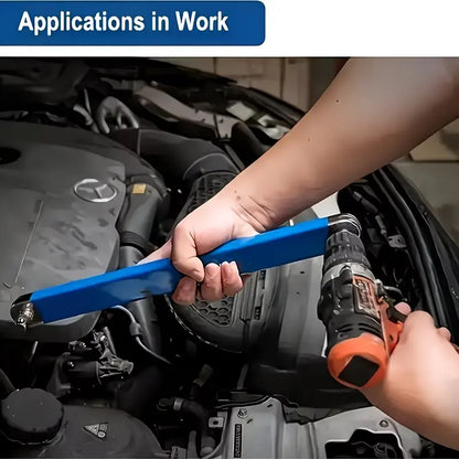 🔧 Impact‑Ready Offset Wrench Extender, Multi‑Size Square Drive Adapters for Tight‑Space Repairs