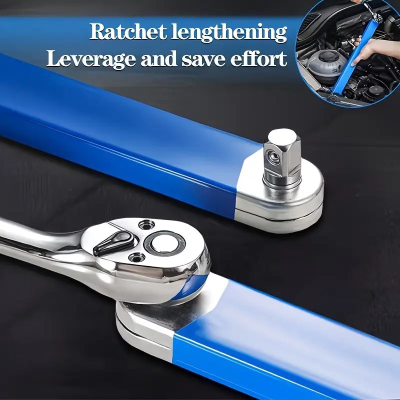🔧 Impact‑Ready Offset Wrench Extender, Multi‑Size Square Drive Adapters for Tight‑Space Repairs