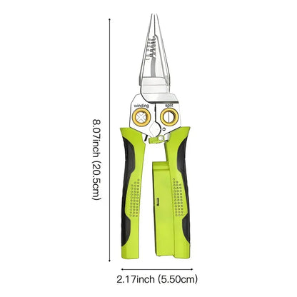 ⚡ 8‑in‑1 Voltage Tester Needle Nose Pliers for Electrical Wire Work