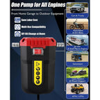 ⚡ 12V 80W Oil Extractor Pump, Oil Transfer Suction Pump with Tubes Kit, Fluid Change Pump for Truck, RV, Boat & Marine, Red